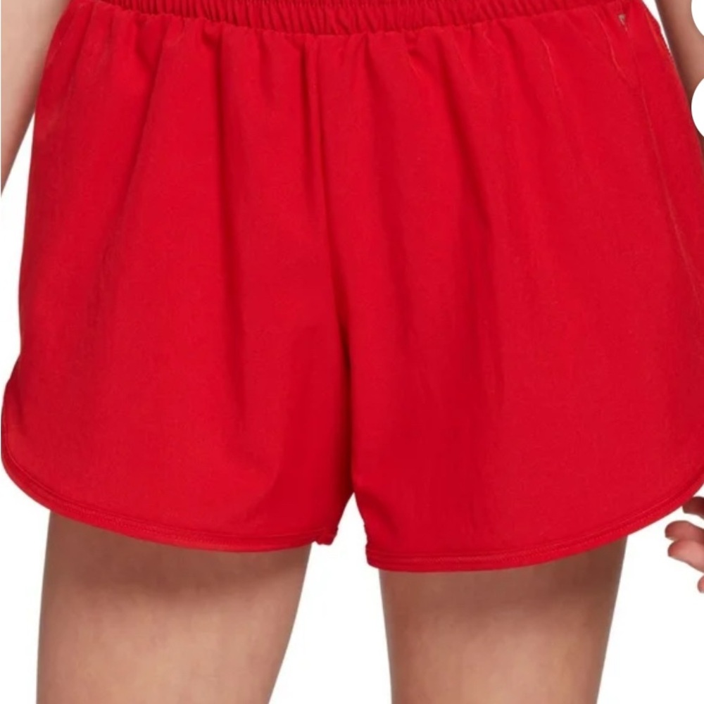 DSG Women's XS Red Athletic Shorts Built In Liner Elastic Waistband Like New